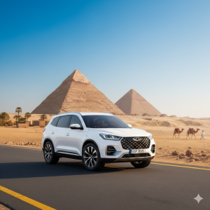 Grand Egyptian Musuem from Hurghada